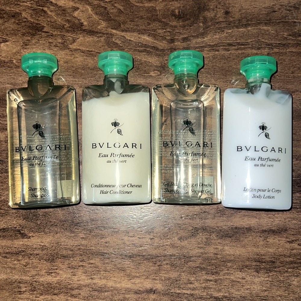 Bvlgari 2.5 oz Shampoo Conditioner Shower Gel Body Lotion Travel Mini Bulgari